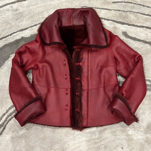 Viaveneto  Lamb  Sherling  reversible, stylish coat🔥 - Picture 3 of 16